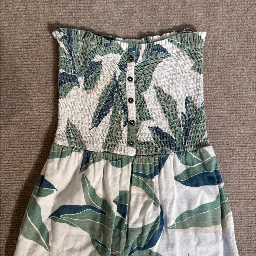 Billabong Forward Feelings Tropical Print Sleeveless Jumpsuit - Size Large - Picture 8 of 12